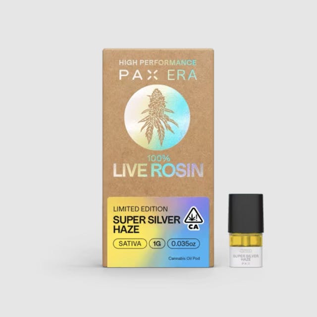 Photograph of product: PAX Era Super Silver Haze Live Rosin Pod (1g) - 