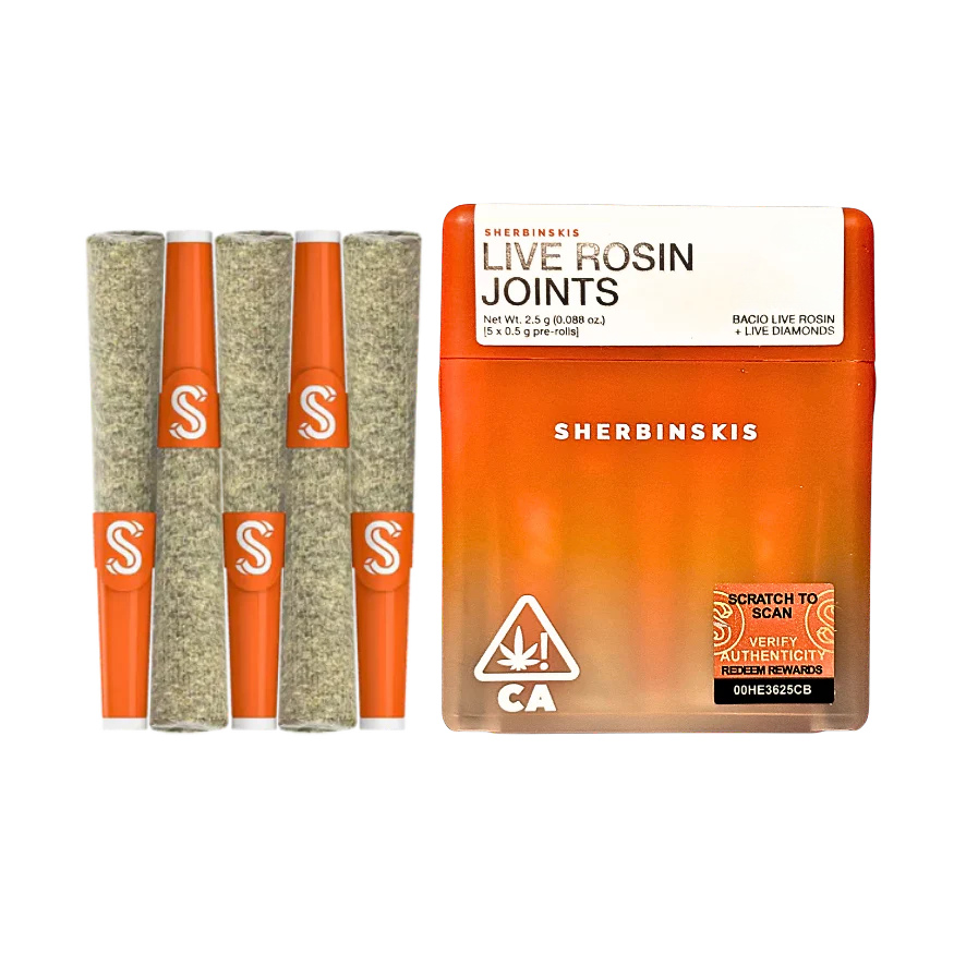 Photograph of product: Preroll 5pk (Rosin Infused) - Taziki