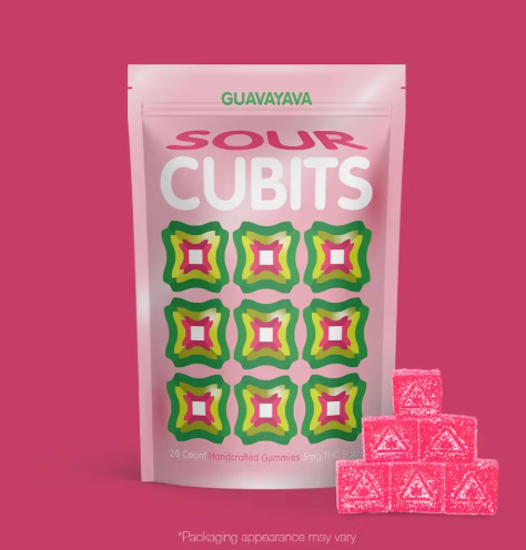 Photograph of product: Cubits Sour Guavayava Gummies