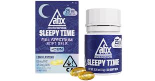 Photograph of product: ABX Sleepy Time CBN Soft Gel Capsules 25MG 30ct