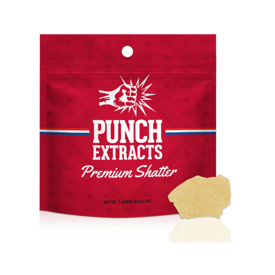 Photograph of product: SWEET ISLAND SKUNK 1G BHO SHATTER