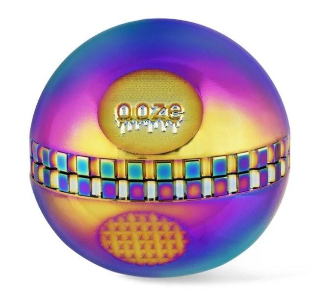 Photograph of product: Ooze | Saturn Grinder | Rainbow | 50mm