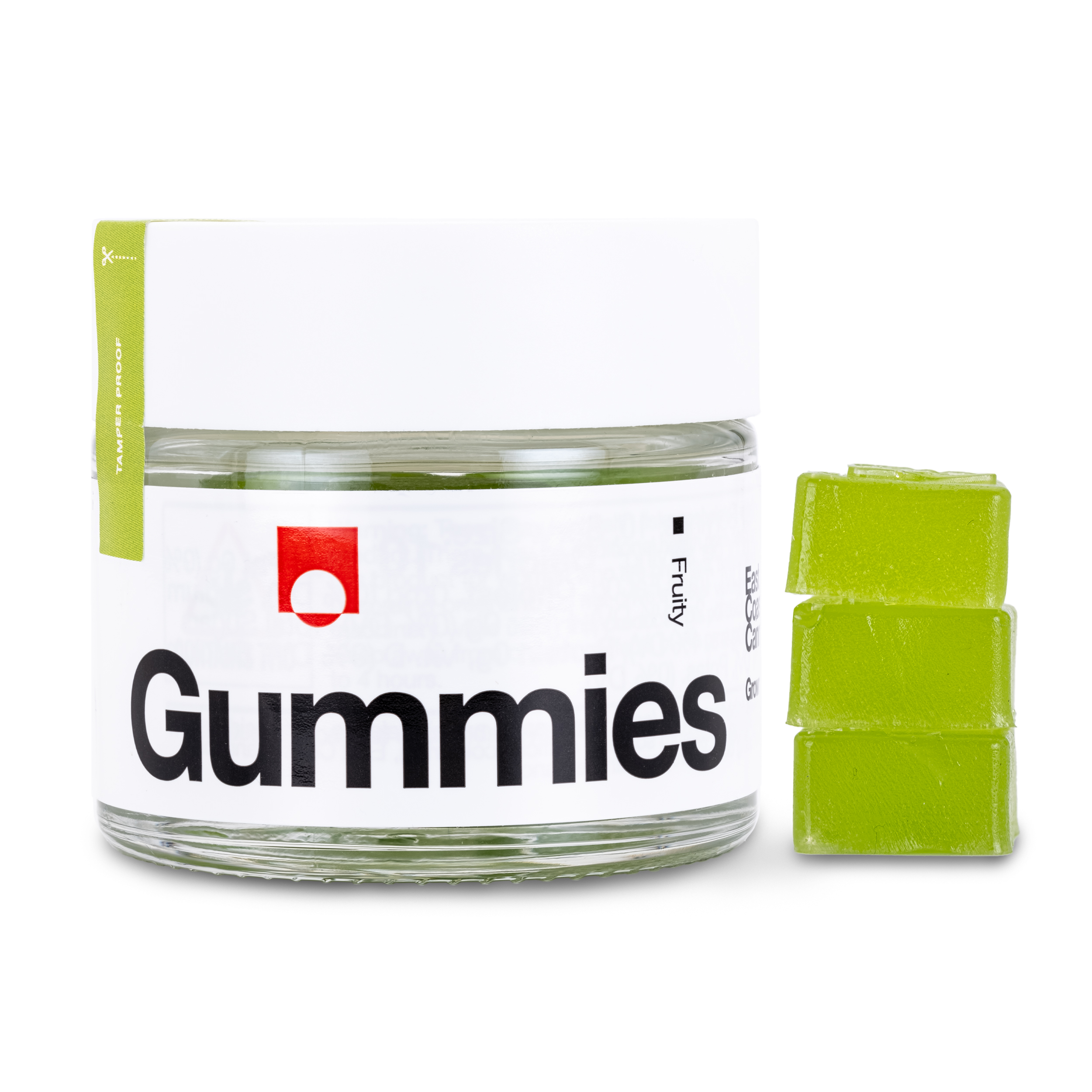 Photograph of Product: Gummies - Green Apple - 100mg/10pk