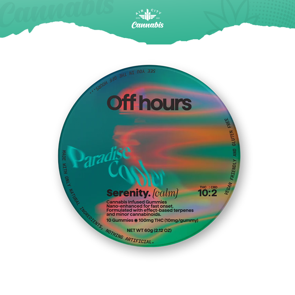 Photograph of product: Off Hours | Paradise Cooler Serenity (Calm) | Gummies | 100mg pk