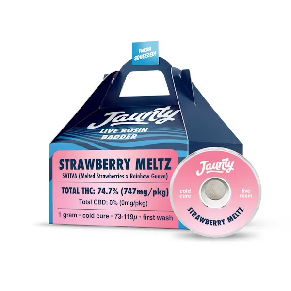 Photograph of product: Jaunty | Live Rosin Badder | Strawberry Meltz