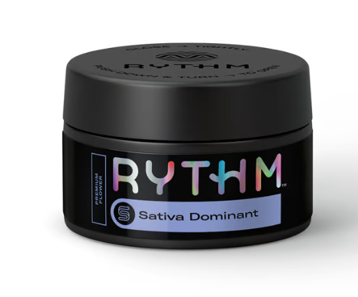 Photograph of product: RYTHM SCREAMIN OG HAZE FLOWER 3.5G