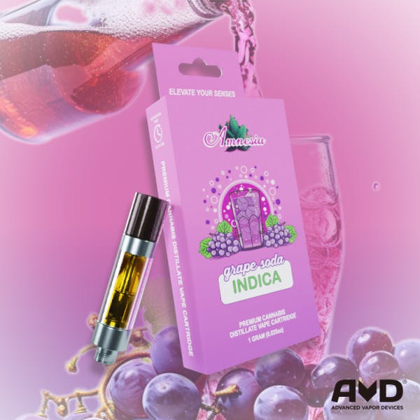 Photograph of product: Amnesia Carts 1g Grape Soda