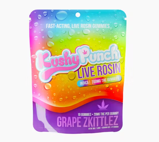 Photograph of product: Grape Z Gummy Live Rosin 100mg