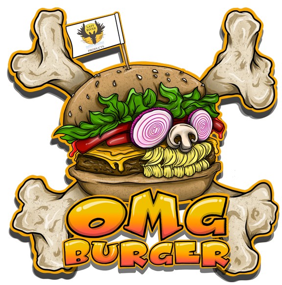 Photograph of product: OMG Burger - Flower - Lazy River Products - 28g