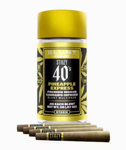 Photograph of product: Pineapple Express 40s - 2.5g Infused Mini Blunt 5pk | STIIIZY