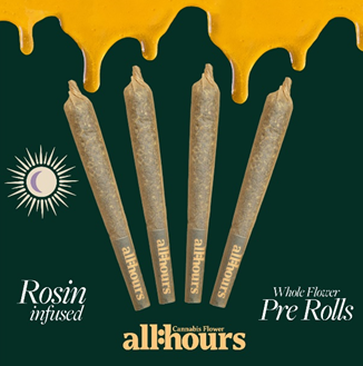 Photograph of product: all:hours Banana Acai Mints Rosin Roll Shorties 41100
