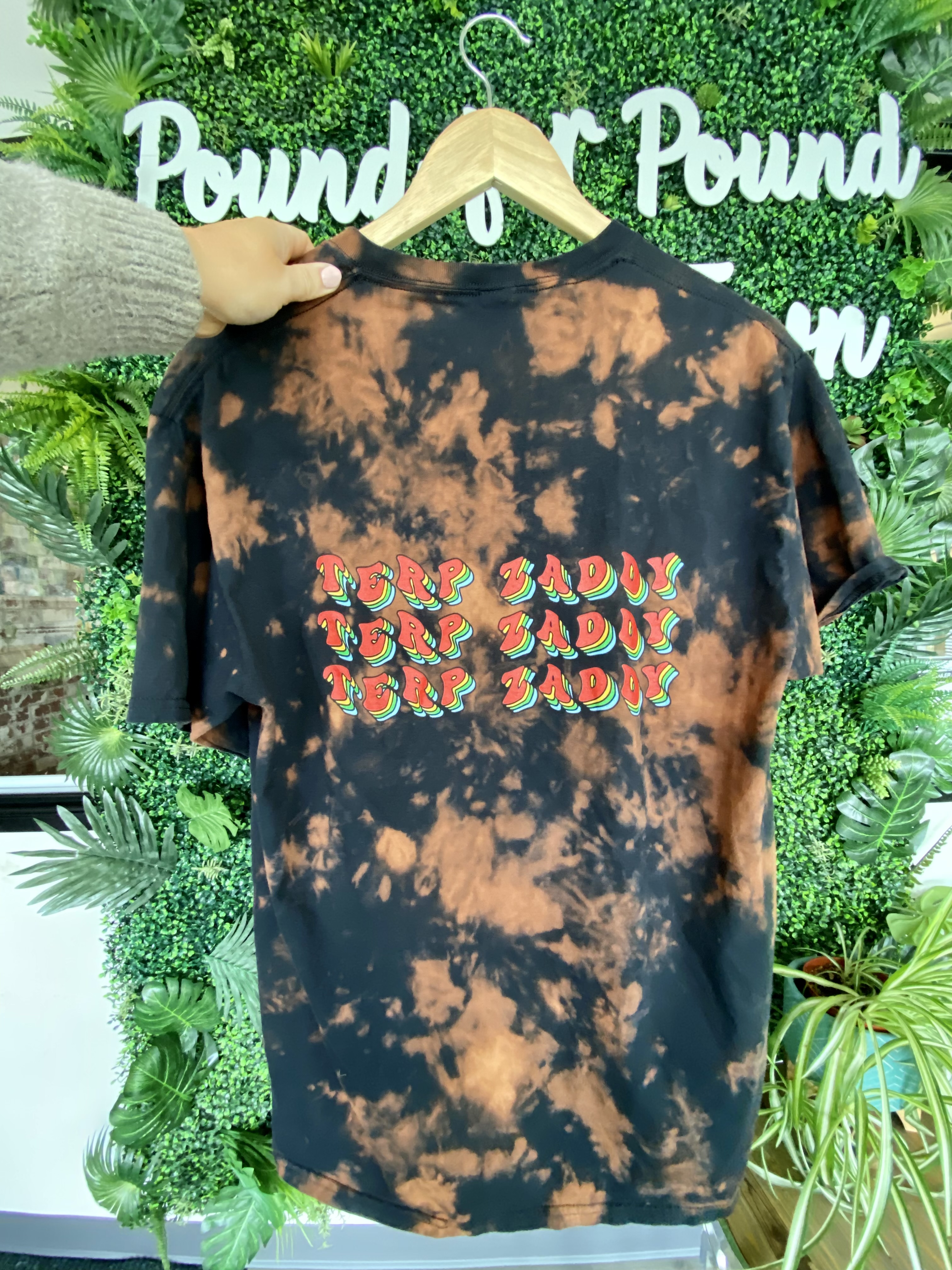 Photograph of product: Potland | Terp Zaddy Bleach Dyed T-Shirt