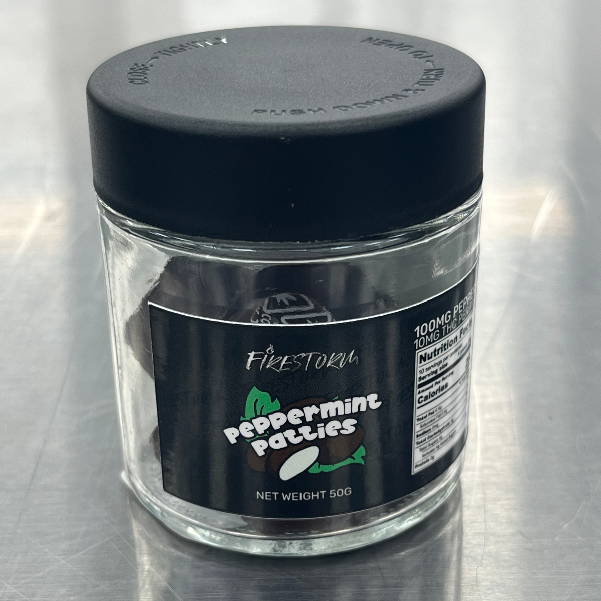 Photograph of product: Firestorm - Peppermint Patties - 100mg