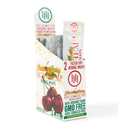 Photograph of product: High Hemp - Organic Hemp Wraps | Blazin Cherry 2pk