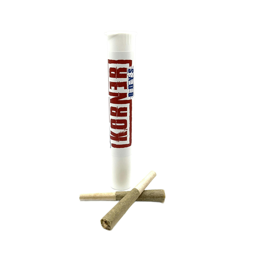 Photograph of product: KORNER BOYS Joint 1.4g: Blood Diamond Runtz 2pk