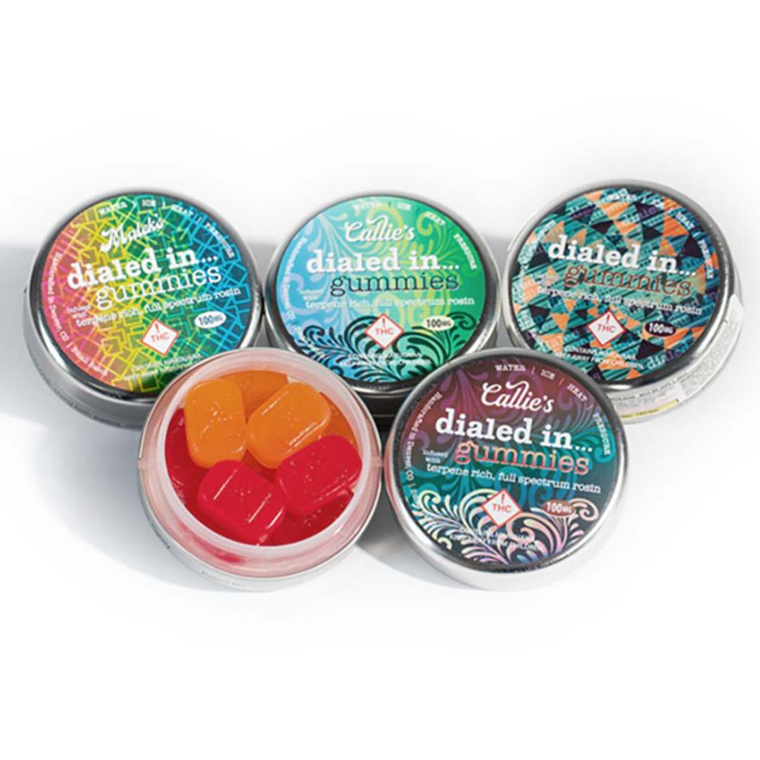 Photograph of product: Rain or Shine (S) - 100mg Rosin Gummies - Dialed In