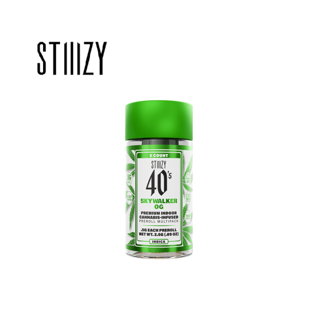 Photograph of product: SKYWALKER OG 2.5G 5 PACK INFUSED PREROLL