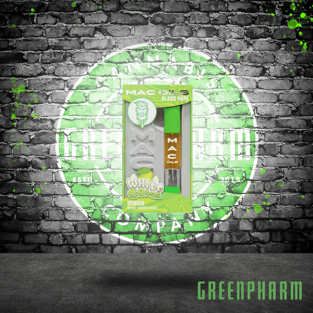 Photograph of product: Mac Oils White Guava Vape Cart