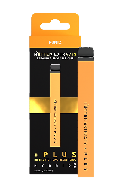 Photograph of product: Mitten Extracts | 1g Disposable | Runtz