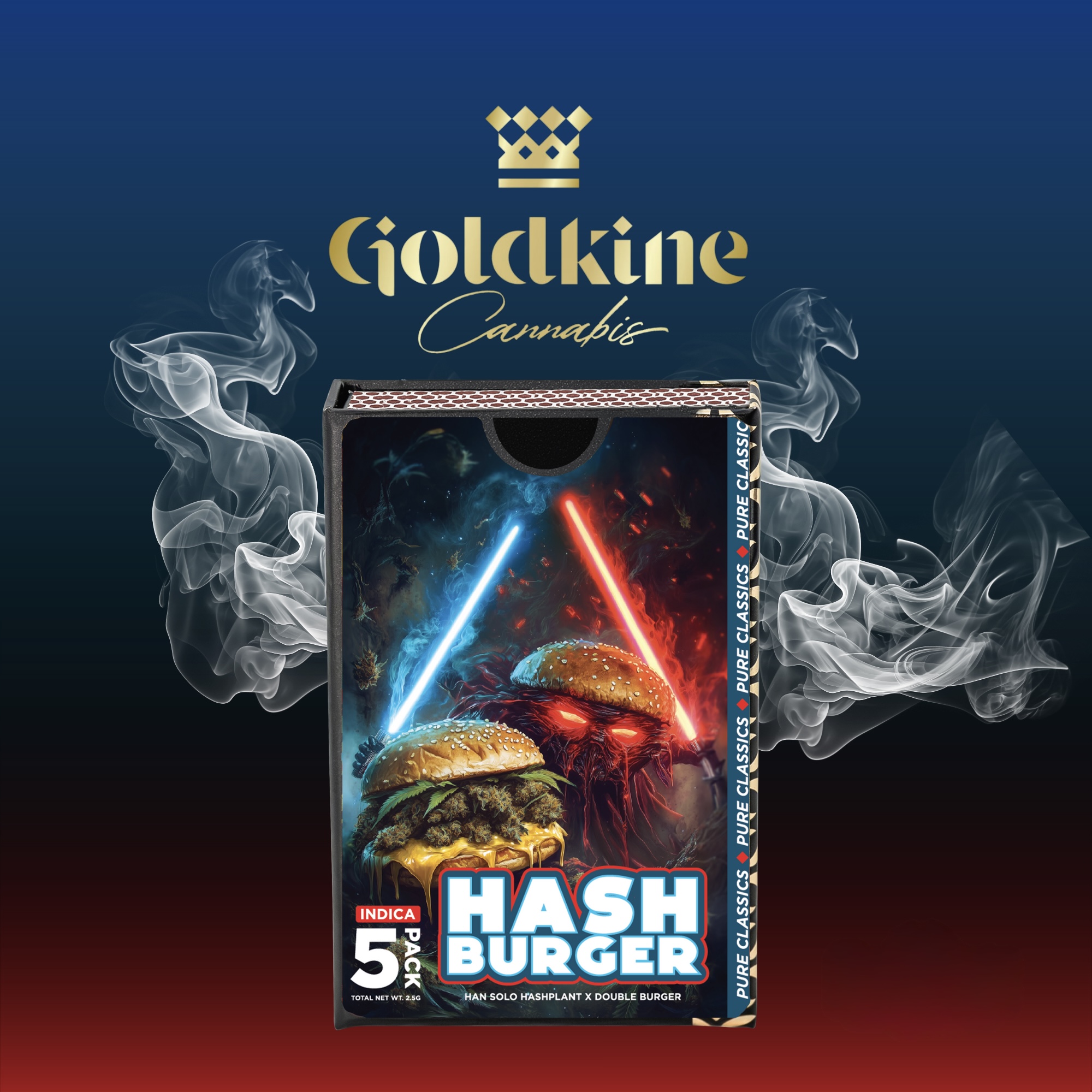 Photograph of product: AU Goldkine: au chocolat Burger x 5) 5-Pack