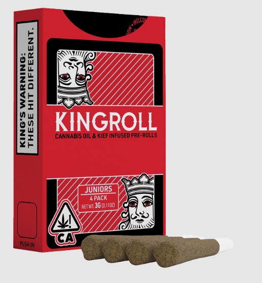 Photograph of product: Kingroll Jr Magic Melon X Bananalope Haze Infused Pre-Rolls (4pk)