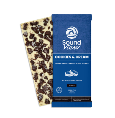 Photograph of product: SoundView Cookies & Cream White Chocolate Bar T99.8 (H) 20 Pack - 00109