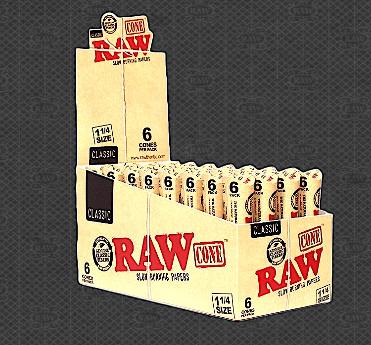 Photograph of product: Raw - Organic Hemp - Rolling Cones (6 pack)
