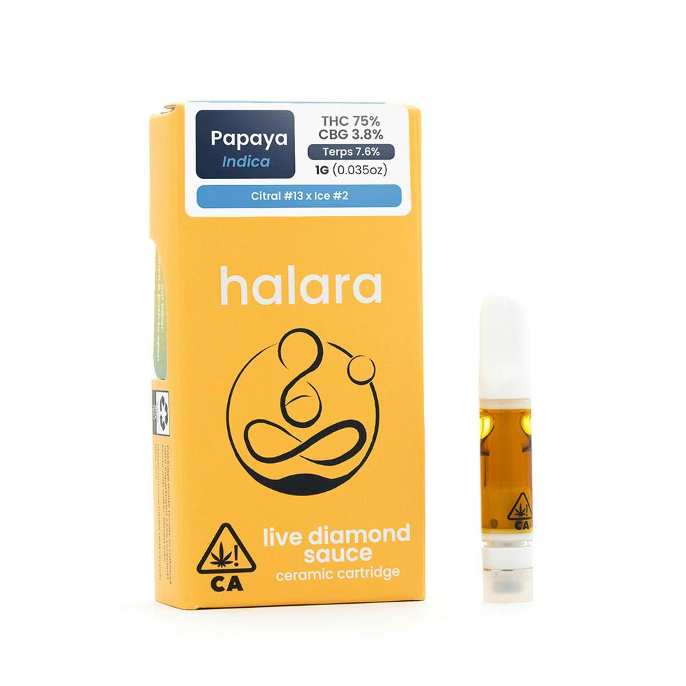 Photograph of product: Papaya Runtz | Live Diamond Sauce Cartridge | 1g