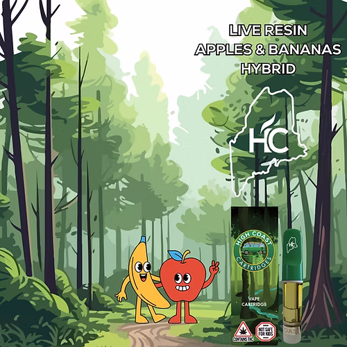 Photograph of product: High Coast Live Resin Cart Apples & Bananas Runtz 1 G