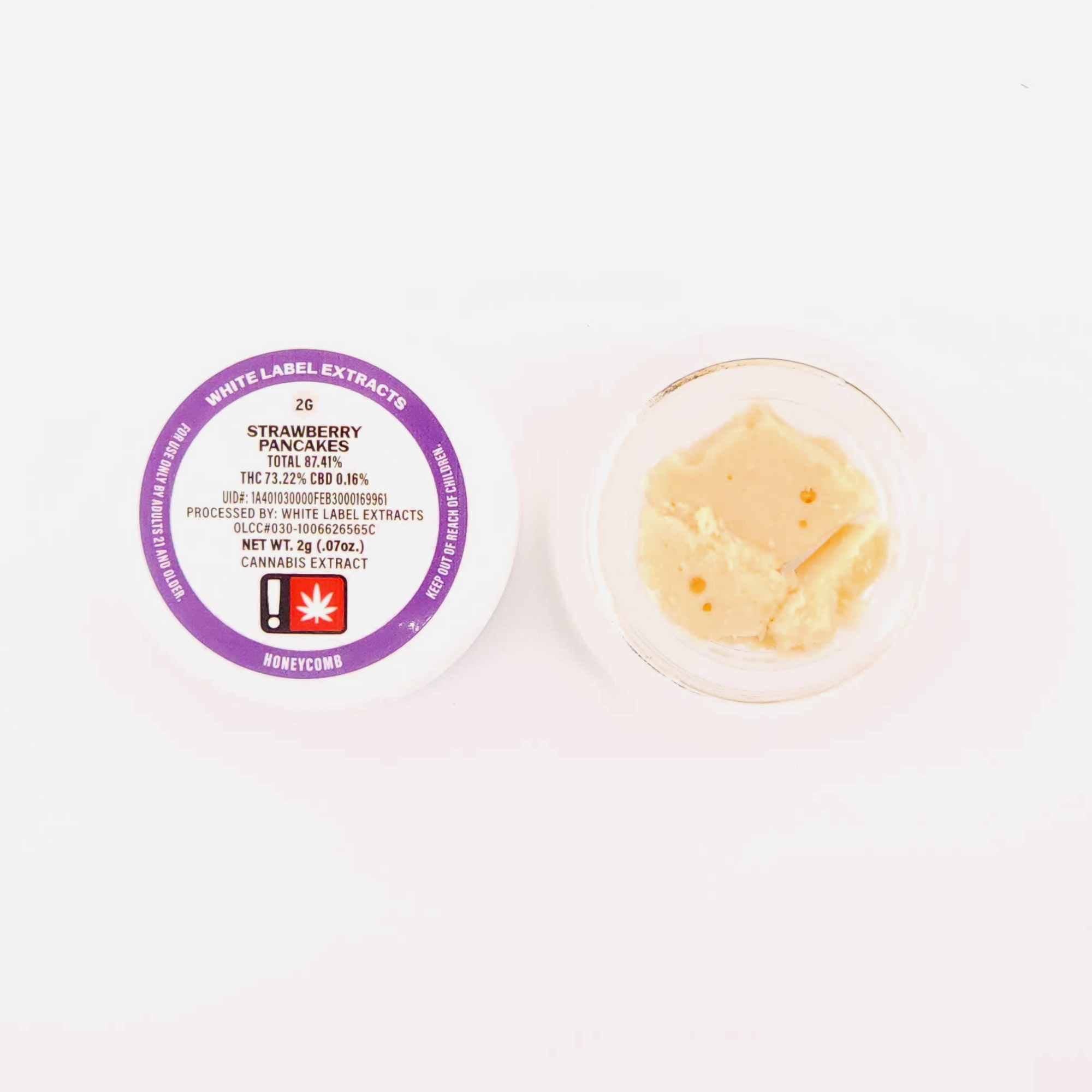 Photograph of product: White Label Extracts | 2g Honeycomb [I] | Strawberry Pancakes
