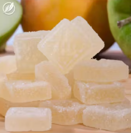 Photograph of product: On The Rocks Live Rosin Sour Apricot Apple Gummies T93.6 (H) 20 Pack - 25633