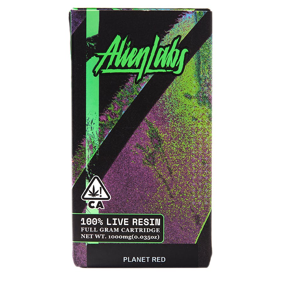 Photograph of product: ALIEN LABS - PLANET RED 1G LIVE RESIN CART