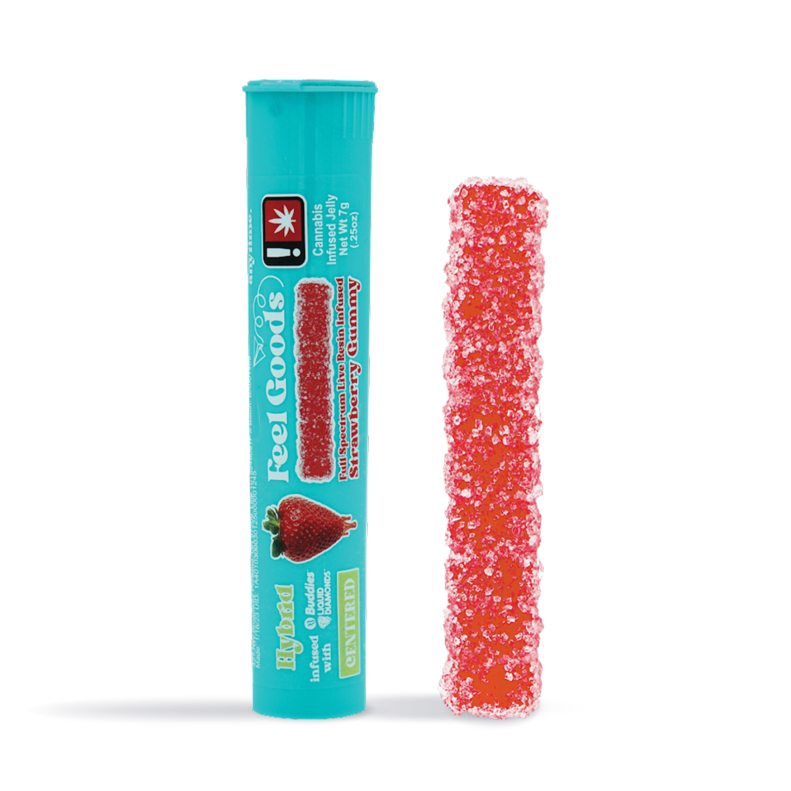 Photograph of product: Sparkling Strawberry Gummy Straw