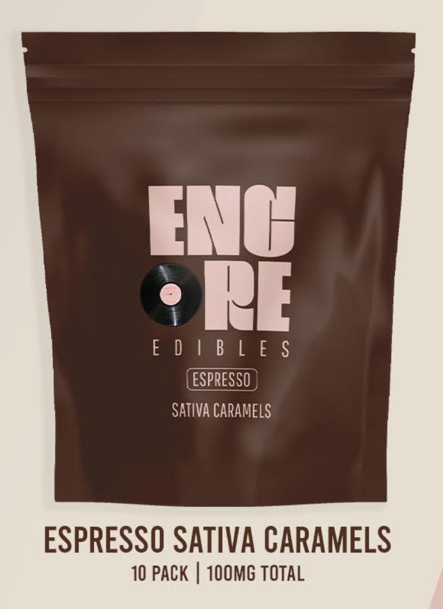 Photograph of product: 100mg - Edibles - Espresso Caramels - Verano - Adult Use