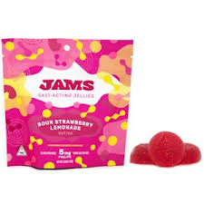 Photograph of product: Jams - Sour Strawberry Lemonade - 100mg Nano Gummies