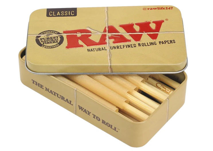 Photograph of product: RAW | Classic Tubes with Protective Tin Box