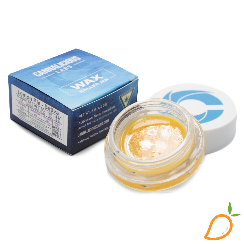 Photograph of product: 7g Lemon Pie Baller Jar Cannalicious Labs