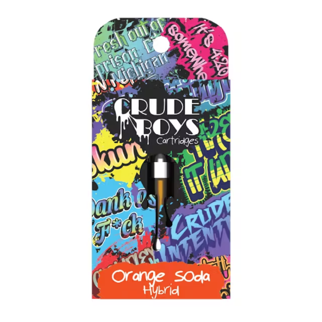 Photograph of product: Crude Boys | Orange Soda | Vape Cart Hybrid