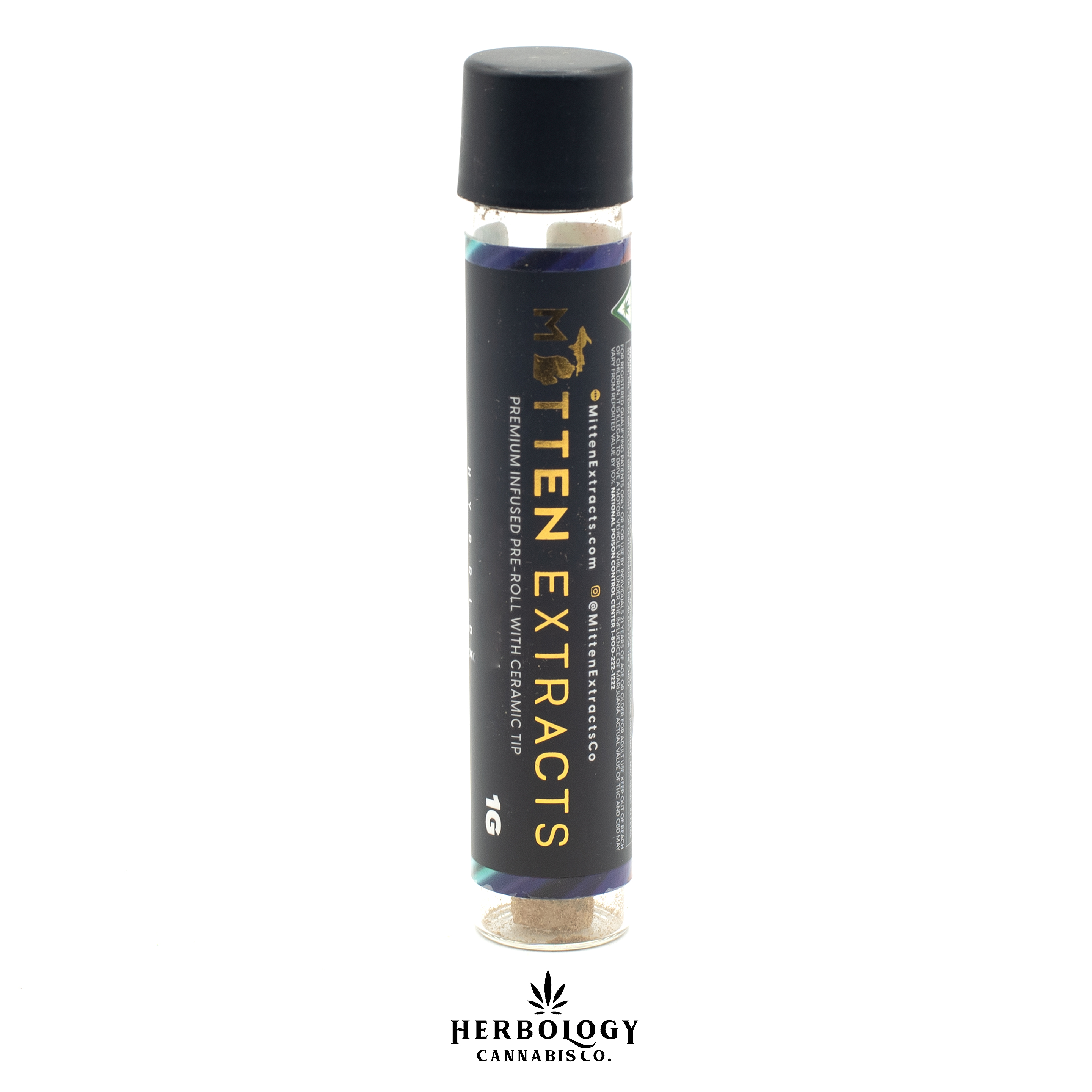 Photograph of product: Mitten Extracts | Infused Pre-Roll | White Runtz | 1.25g