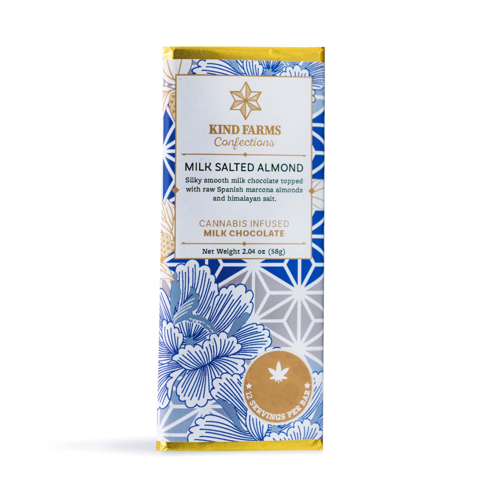 Photograph of product: Milk Salted Almond Chocolate Bar