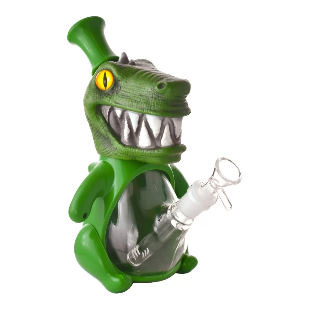 Photograph of product: 9" Dinosaur Kala Water Pipe | Green