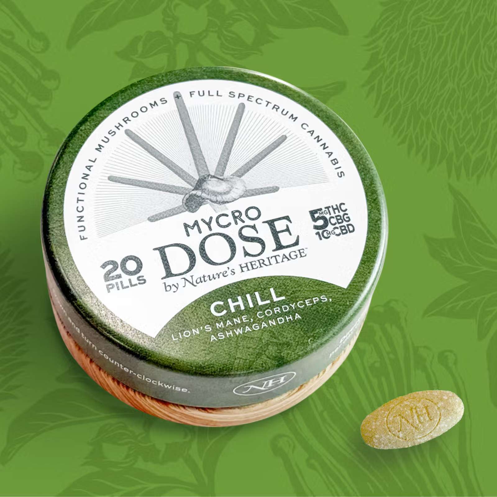 Photograph of product: Chill MycroDose Pills 1:1:2 TH-oui:CBG:CBD