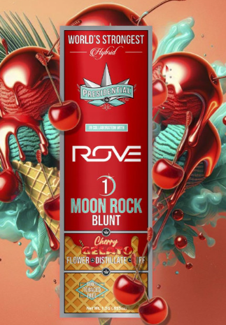 Photograph of product: Cherry Gelato | Moon Rock Preroll