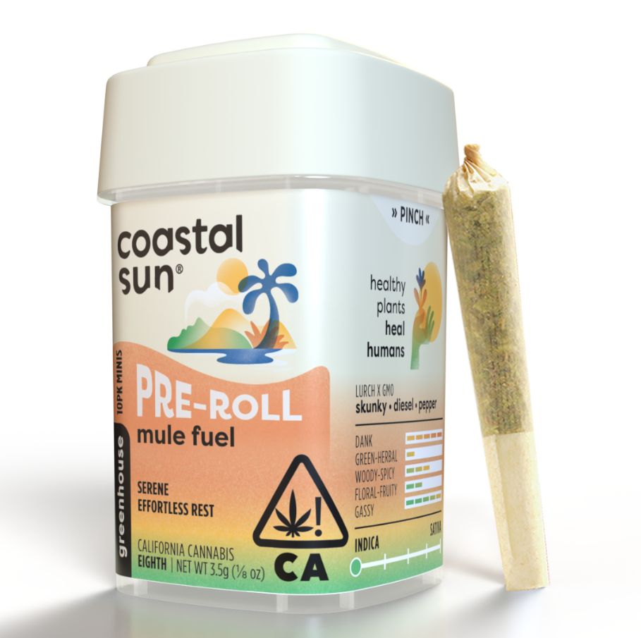 Photograph of product: Coastal Sun | Preroll 10Pk (.35) | Mule Fuel