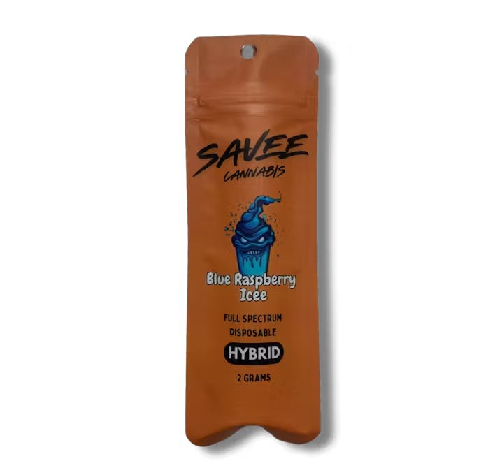 Photograph of product: Savee - 2g Disposable Vape - Blue Raspberry Icee Hybrid