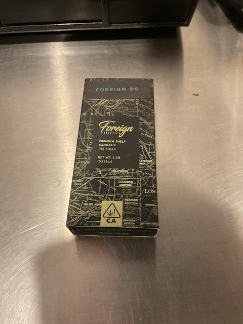 Photograph of product: Foreign OG 5 Pack Prerolls - 