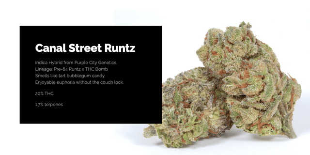 Photograph of product: Canal Street Runtz - Eighth