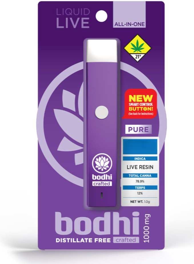 Photograph of product: Bodhi Brands | Tahoe Bubba | Disposable | Pure - Liquid Live Resin Diamonds | 1g | Oui'd
