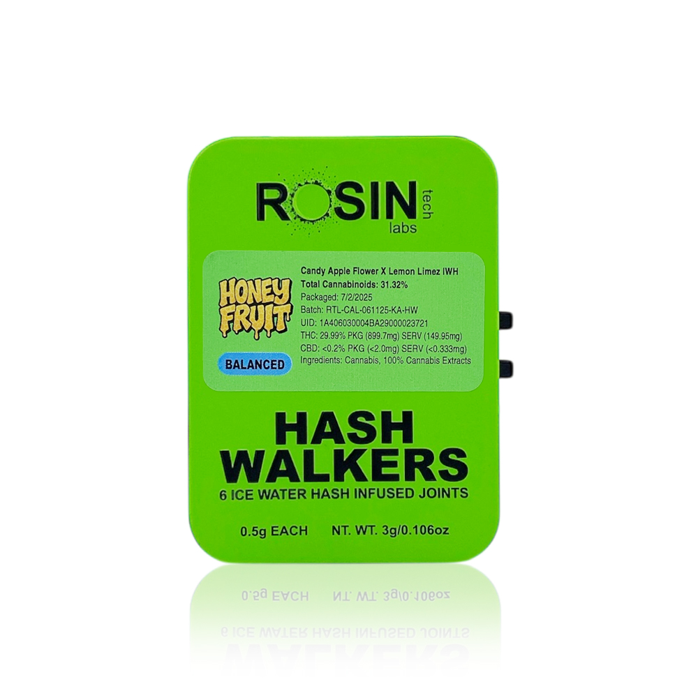 Photograph of product: ROSIN TECH - Infused Preroll - Honey Fruit - au chocolat Walkers - 3G