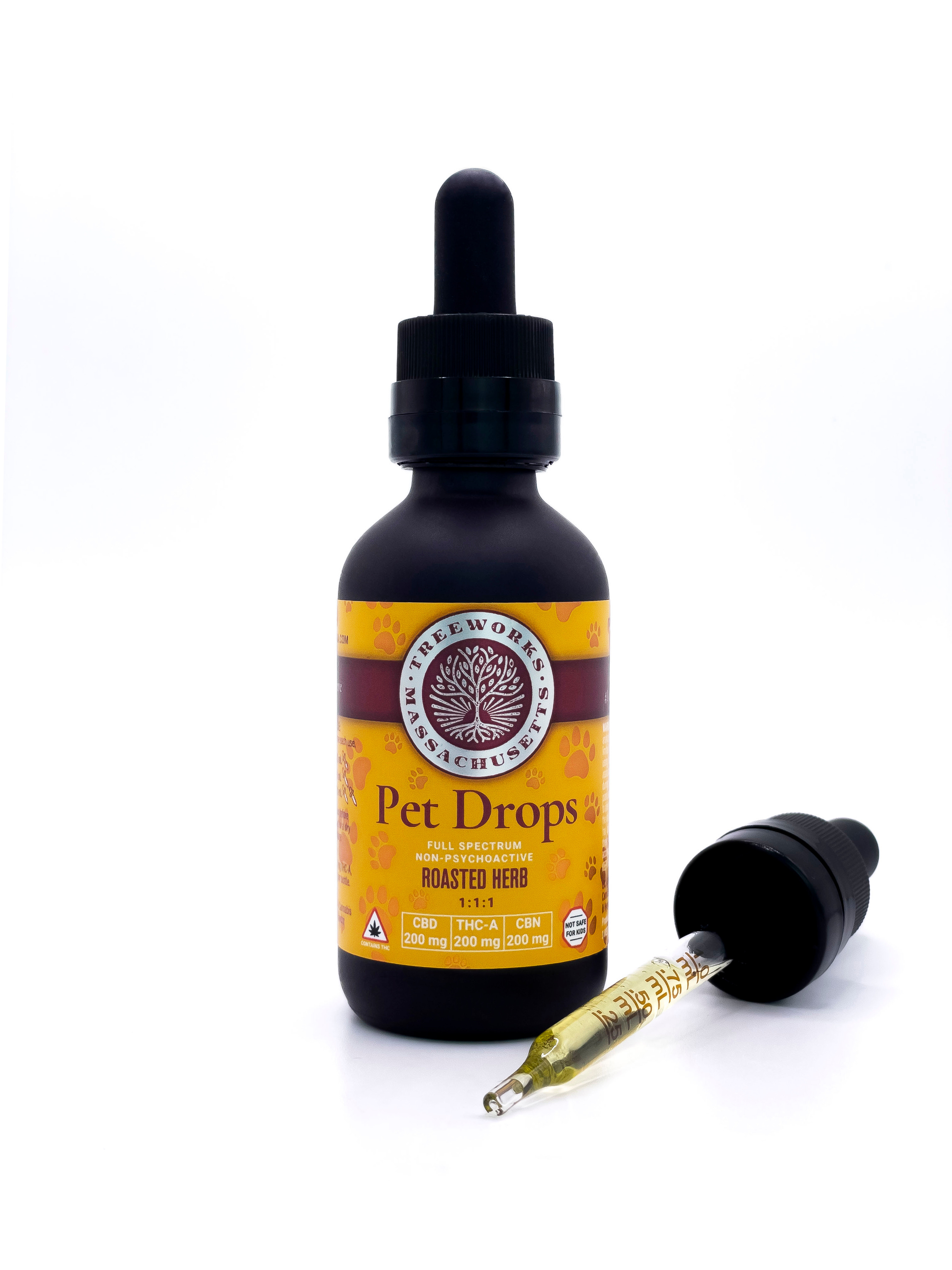 Photograph of product: Pet Drops | Roasted Herb | 60ml | 500mg